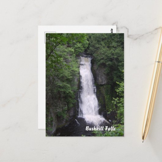 Carte Postale Poster de Bushkill Falls (Devant/Arrière en situation)