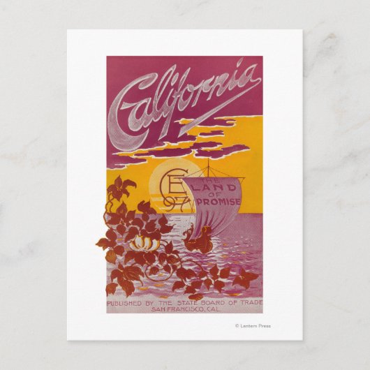 Carte Postale Poster de Californie Land of Promise (Devant)