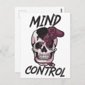 Carte Postale Poster de conception de jeux de contrôle mental (Devant / Derrière)