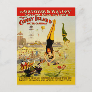 Carte Postale Poster de Coney Island Sideshow