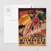 Carte Postale Poster de course 1926 (Devant / Derrière)
