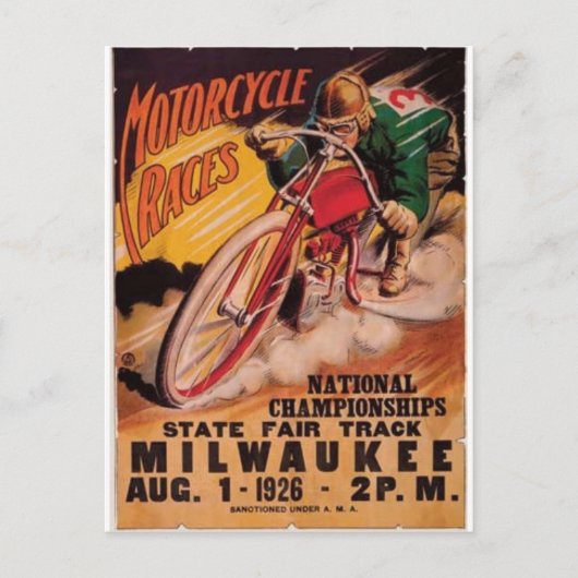 Carte Postale Poster de course 1926 (Devant)