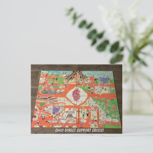 Carte Postale Poster de crise Ohio Direct Support (Debout devant)