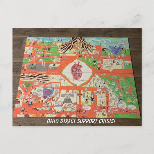 Carte Postale Poster de crise Ohio Direct Support (Devant)