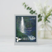 Carte Postale Poster de la cascade de l'Oregon (Debout devant)