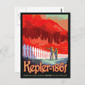 Carte Postale Poster de la NASA Future Travel Sci Fi - Kepler 18 (Devant / Derrière)
