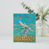 Carte Postale Poster de la Normandie Vintage. (Debout devant)