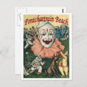 Carte Postale Poster de la plage de Pontchartrain (Devant / Derrière)