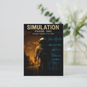 Carte Postale Poster de la première phase de simulation - Glitch (Debout devant)