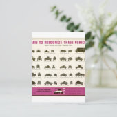 Carte Postale Poster de la propagande de la Seconde Guerre mondi (Debout devant)