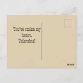 Carte Postale Poster de la Saint Valentin Recherché de tout coeu (Dos)