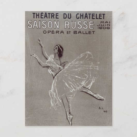 Carte Postale Poster de la 'Saison Russe' (Devant)