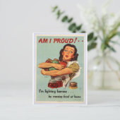 Carte Postale Poster de la Seconde Guerre mondiale - AM I FID! (Debout devant)