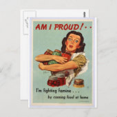 Carte Postale Poster de la Seconde Guerre mondiale - AM I FID! (Devant / Derrière)