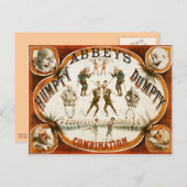 Carte Postale Poster de l'Abbey Humpty Dumpty Combination Circus (Devant / Derrière)