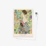 Carte Postale Poster de l'exposition Gustav Klimt Lady with Fan<br><div class="desc">Gustav Klimt Lady avec Fan Art Exhibition Imprimer</div>