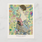 Carte Postale Poster de l'exposition Gustav Klimt Lady with Fan (Devant)