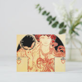 Carte Postale Poster de l'exposition Mucha ~ Girl de Brooklyn (Debout devant)