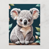 Carte Postale Poster de l'ours Cute Koala (Devant)