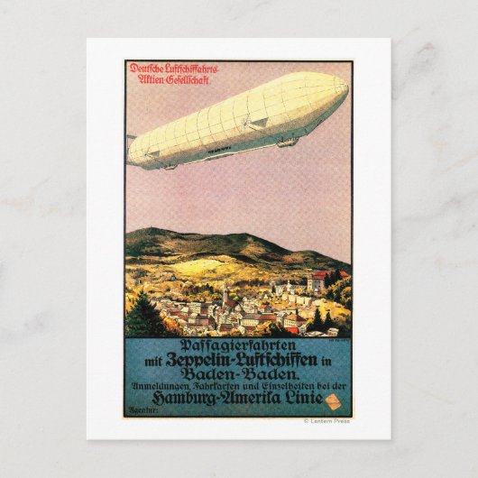 Carte Postale Poster de Luftschiff Zeppelin (Devant)