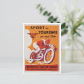 Carte postale - Poster de moto Vintage (Debout devant)