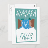 Carte Postale Poster de Niagara Falls (Devant / Derrière)