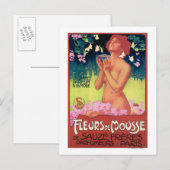 Carte Postale Poster de parfum Fleurs de Mousse (Devant / Derrière)