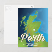 Carte Postale Poster de Perth Scotland Travel (Devant / Derrière)