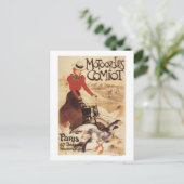 Carte Postale Poster de promotion Comiot Motocycles femme et oie (Debout devant)