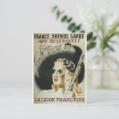 Carte Postale Poster de propagande de Laligue Francaise (Debout devant)