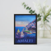 Carte Postale Poster de Retro Côte Amalfi italie (Debout devant)