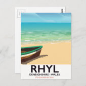 Carte Postale Poster de Rhyl Denbighshire (Devant / Derrière)