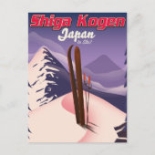 Carte Postale poster de ski shiga kogen japon (Devant)