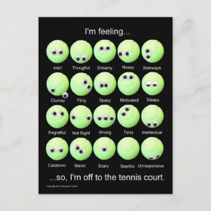 Carte Postale Poster de Tennis Moods