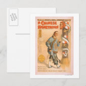 Carte Postale Poster de théâtre "Une lune de miel chinoise" (Devant / Derrière)
