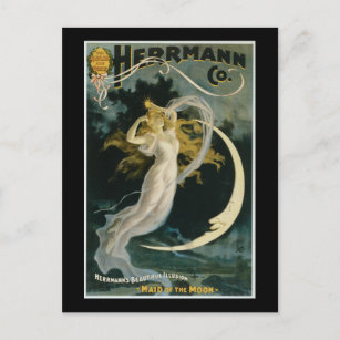 Carte Postale Poster de vintage Herrmann Maid of the Moon