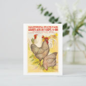 Carte Postale Poster de volaille de l'exposition d'état de Calif (Debout devant)