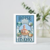 Carte Postale Poster de voyage de Boise, IdahoScenic (Debout devant)