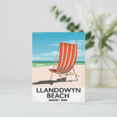 Carte Postale poster de voyage de landdwin Beach Anglesey Pays d (Debout devant)
