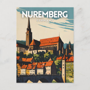 Carte Postale Poster de voyage de Nuremberg