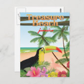 Carte Postale Poster de voyage de Treasure Beach Jamaïque (Devant / Derrière)