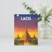 Carte Postale Poster de voyage du Laos (Debout devant)