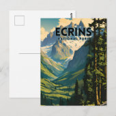 Carte Postale Poster de voyage du parc national Ecrins (Devant / Derrière)