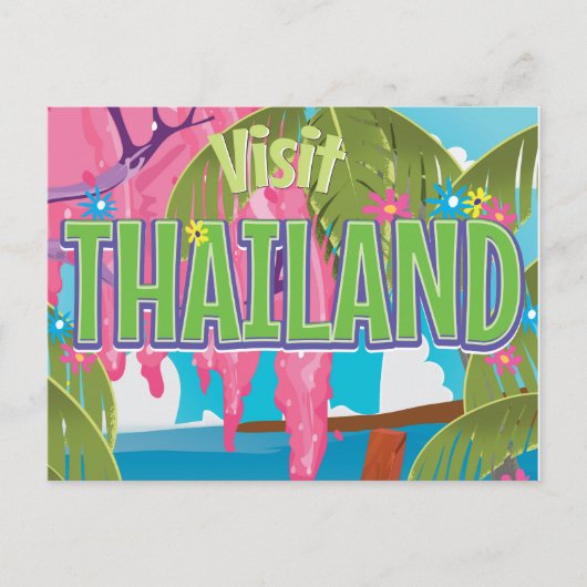 Carte Postale poster de voyage fun en Thaïlande (Devant)