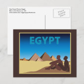 Carte Postale Poster de voyage gay en Egypte (Devant / Derrière)