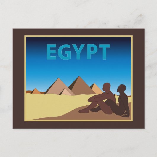 Carte Postale Poster de voyage gay en Egypte (Devant)