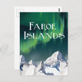 Carte Postale Poster de voyage Îles Féroé (Devant / Derrière)
