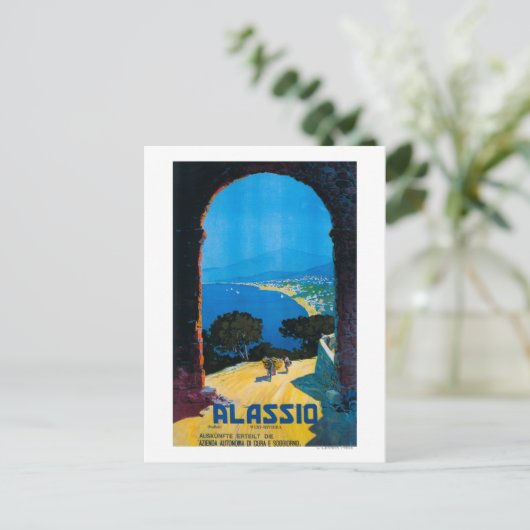 Carte Postale Poster de voyage Riviera Ouest (Debout devant)