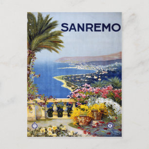 Carte Postale Poster de voyage Sanremo Italie