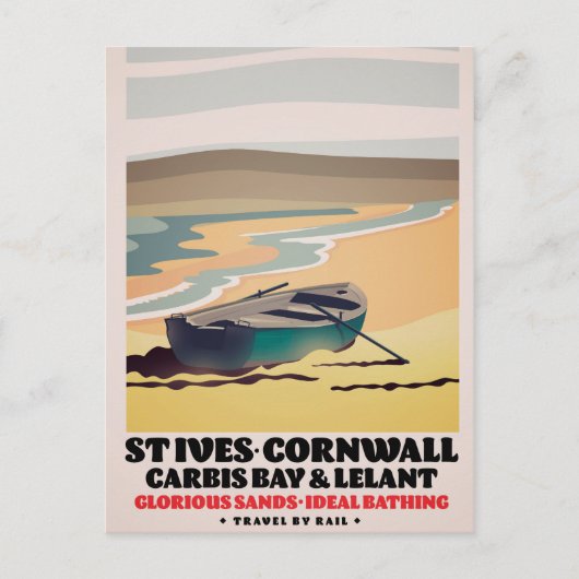 Carte Postale Poster de voyage St Ives Cornwall (Devant)
